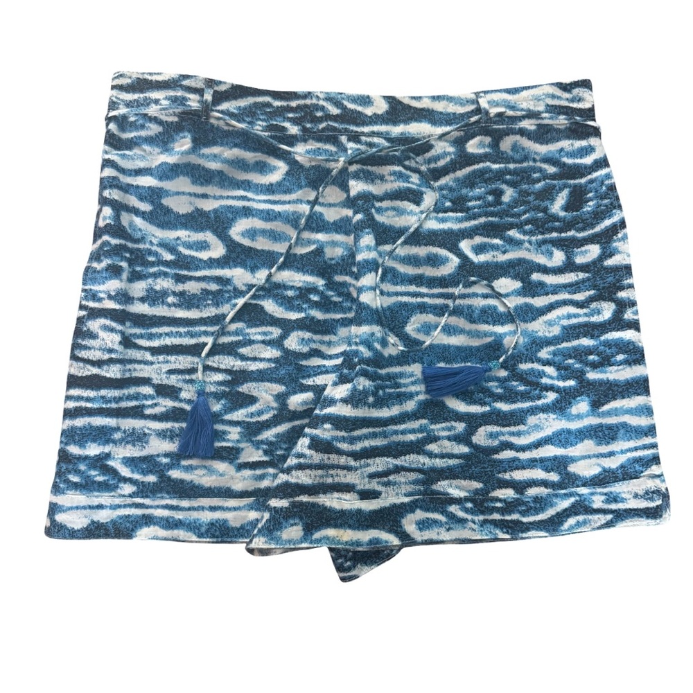 Samson Blue Patterned lightweight pull on shorts Large - Picture 2 of 16